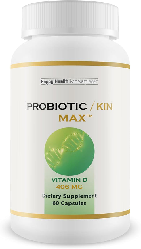 Probiotic/Kin Max, Best Probiotics for Women, Daily Digestive, Gut & Immune Health, Acidophilus Capsules