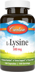 Carlson Labs L-Lysine, 500mg, 100 Capsules