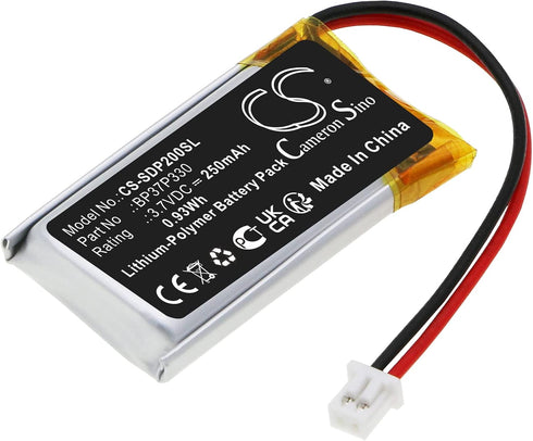 DRAWBELL Battery for D'ogtra E-Collar Receivers 200C,202C,280C,282C,Combo,200C Receiver Collar,280C Receiver Collar,fit Part NO:BP37P330 (250mAh)