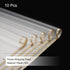 MECCANIXITY 10 Pcs Gold Edge Flower Wrapping Paper, Misty Grey 22.8x22.8 Inch, Waterproof for Florist Bouquet Supplies