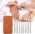 Ingrown Toenail Tool, 8pcs Stainless Steel Foot File, Dead Skin Remover, Pedicure Tool Set for Ingrown Foot Care