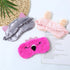4 Pack Sleeping Mask for Girls, Cute Plush Blindfold Eye Cover for Kids, Teens, Women, Travel Nap Night Sleeping