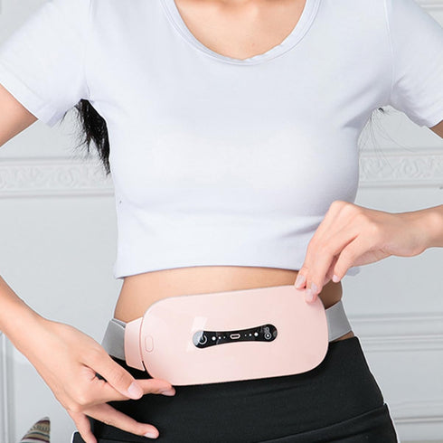 Menstrual Heating Pad Fast Heating and Massage Function Portable Elastic Waist Belt for Cramps and Lower for Women
