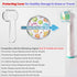 Electric Toothbrush Travel Case for Oral-B Toothbrushes, 4 Pcs Toothbrush Head Covers in White
