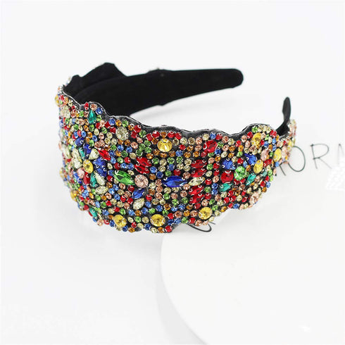 Rhinestone Crystal Headbands for Women, Colorful Hair Hoop Accessories and Jewelry