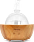 HiiTii Wood Base Ultrasonic Essential Oil Diffuser Air Humidifier, 200 ml Glass Oil