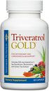 Dr. Whitaker's Triveratrol Gold with Resveratrol & Aloe Vera, Green Tea, Turmeric for Healthy Aging, 60 Capsules