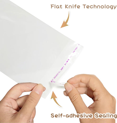 Clear Self Sealing Cookie Bags: 200Pcs 5x7 Inches Plastic Cellophane Bags for Packaging Candy Treat Gifts Snacks