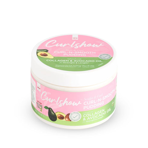 ORS Olive Oil Curlshow Curl N Smooth Pudding, Infused with Collagen & Avocado Oil, 12.0 oz