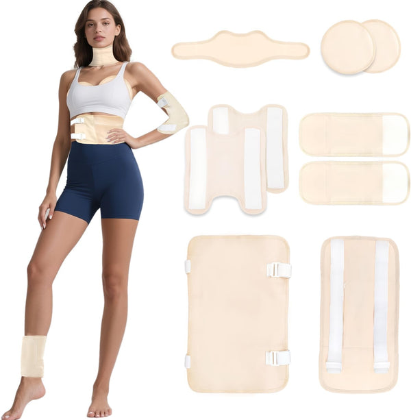Castor Oil Pack Wrap 9-Piece Set for Women & Men Full Body