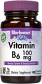 BlueBonnet Nutrition Vitamin B6 Vegetable Capsules, 100 mg - 90 Count - Supports Cardiovascular & Nervous System Health