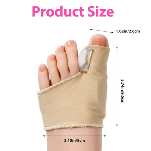 Ptwola Hallux Valgus Protector Sleeves Kit Bunion Corrector Sleeve Gel Pad Bunion Pain Relief Orthopedic Socks Big Toe