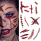 20 Sheets Body Face Fake Scar Halloween Makeup Kit, Temporary Tattoos for Kids, Women, Men, Party Favors