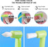 6 Pieces 2-in-1 Toothbrush with Interdental and Wisdom Teeth Brush Heads for Oral Care