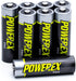 Powerex PRO High Capacity Rechargeable AA NiMH Batteries, 1.2V, 2700mAh, 8-Pack