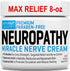 Neuropathy Nerve Relief Cream - Premium 3X Action Cream for Targeted Relief, Maximum Strength with 4% Menthol, 8 Oz