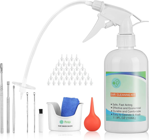 Ear Wax Removal Tool, Safe Ear Cleaning Kit for Adults and Kids, Includes Basin, Syringe, and Tips