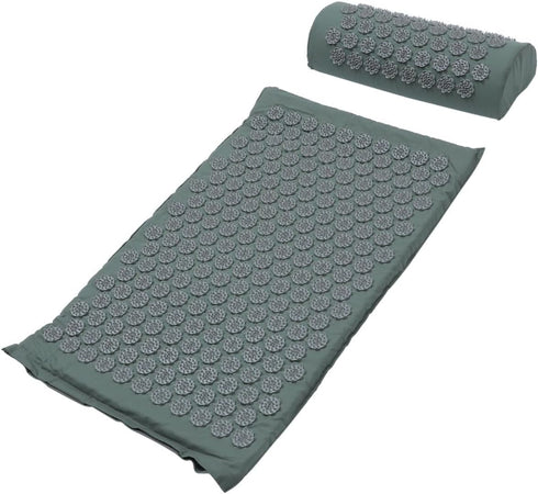 Abaodam Acupressure Massage Mat and Pillow Set, Washable Yoga Relief Mat with