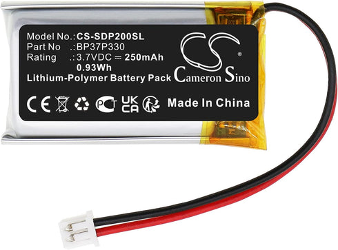 DRAWBELL Battery 250mAh for D'ogtra E-Collar Receivers 200C, 202C, 280C, fit Part NO:BP37P330