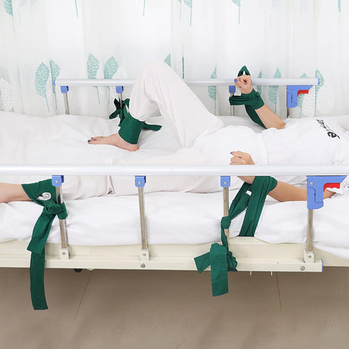 NICEYST Patients Limbs Restraint Strap Cotton Hands and Feet Fixation Belt for Elderly Mental Manic Patient Bed