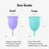 Lena Sensitive Menstrual Cup – Soft Reusable Period Cup, Alternative to Tampons, Period Underwear, and Pads, Large,