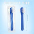 50 Pcs Denture Brush Individually Dual Headed Firm Hard Bristle Toothbrush Denture Cleaner Brush for Cleaning Dentures, Retainers, False Teeth, Braces