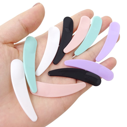 Honbay 6PCS Mini Zinc Alloy Makeup Spatula, Cosmetic Facial Cream Spoon, Beauty Scoop