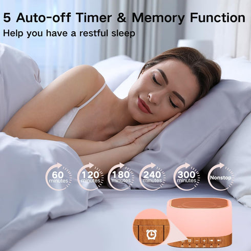 SleeZOO 25 12 10 32 5 Sound Machine White Noise Machine with Soothing Sounds Colors Light with Adjustable Levels