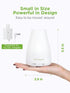 InnoGear Essential Oil Diffuser, Premium 5-in-1 Aromatherapy Diffuser & Humidifier for Home, 7 Color LED, Basic White