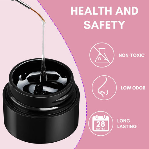 Makartt 3D Clear Spider Gel for Nail Art, Elastic Gel Nail Paint for Drawing, Soak Off UV LED Gel Polish for DIY Nail