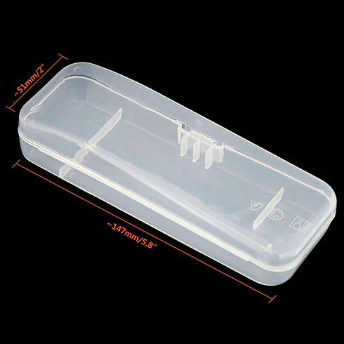 Transparent Shaving Box for Razor, Plastic Cover Container for Manual and Electric Shaver Accessories