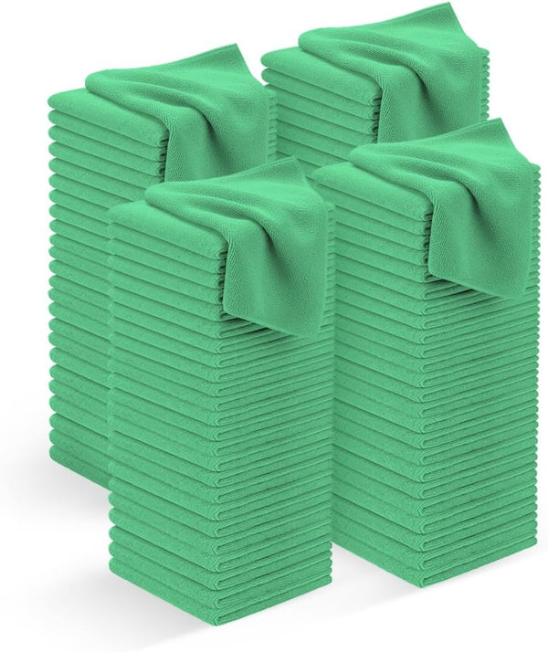 Avalon Towels Microfiber Cleaning Cloths (Value Pack of 100) - Size 12