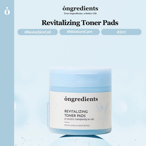 Ongredients Skin Toner Pad, Exfoliating Toner Pads, Facial Toner Aging Skin, Facial Toner for Oily Skin, 60 Pads