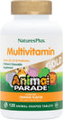 Natures Plus Animal Parade Gold Children's Multivitamin, Orange Flavor, 120 Chewable Tablets, 60 Servings