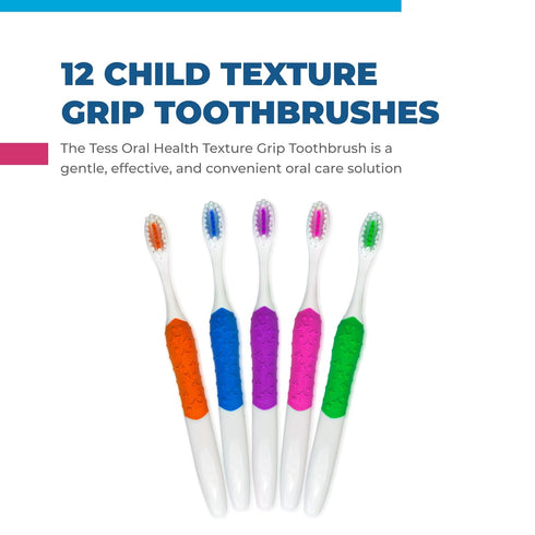 2500C Texture Grip Child Toothbrush, 1 Dozen, Engaging Dental Care for Young Smiles