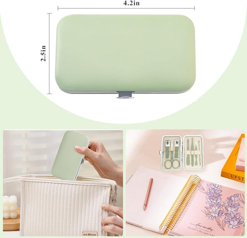 Manicure and Pedicure Kit, Nail Clipper Set, Nail Care Kit for Women, Travel Nail Grooming Kit