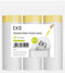 EKO Easy-Dispense Roll, 60 Count Extra-Strong Drawstring Trash Bags, 8 Gallon Clear White Can Liners