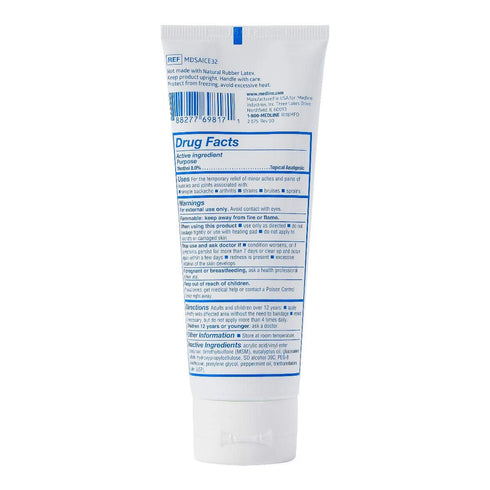 Medline ActivICE Gel, 4-oz Tube, Topical Pain Reliever for Arthritis, Muscle Aches, Back Injuries