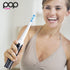 Pop Sonic Electric Toothbrush, Black Travel Toothbrush with AAA Battery, Kids Electric Toothbrush with 2 Speed