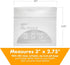 Pill Pouch Bags - (Pack of 400) 3" x 2.75" Disposable Zipper Pills Baggies for Daily AM PM Travel Organizer