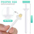 Plastic Wax Rod Wand and Nostril Waxing Strips for Nose Hair Removal (80)