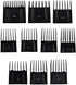 Miaco Universal Clipper Guide Comb Guard Set, 10 Pieces, Fits Oster Classic 76, A5, Andis AG, Wahl