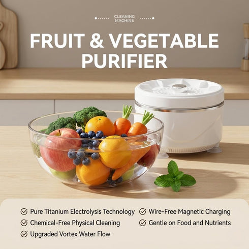 Setsok 2026 (1pc) Upgraded Produce Cleaner Device, Fruit & Vegetable Waterproof Cleaner Device Purifier Clean Produce