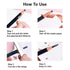 Waterproof Eyebrow Pencil Microblading Supplies, Pull Cord Peel-off Brow Pencil for Long-Lasting Clear Wild Eyebrows (5