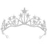 Lurrose Star Shaped Rhinestone Crowns, Bridal Tiaras Headpiece for Wedding Ceremony Party