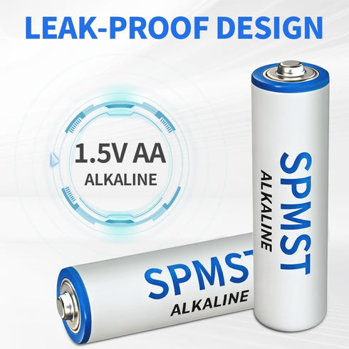 SPMST 1.5V, 40 Count 10-Year -Alkaline AA Batteries Non-Rechargeable Double A Batteries, Long-Lasting Power AA Battery