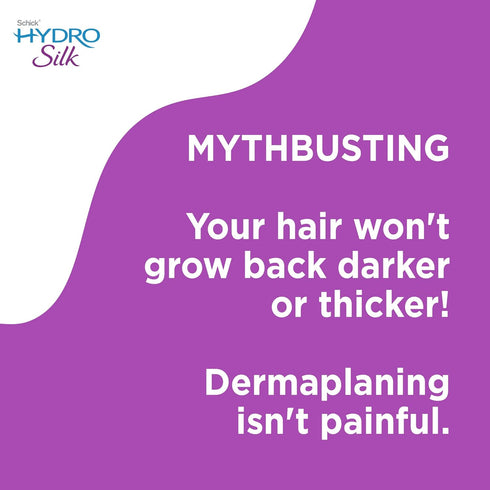 Schick Hydro Silk Dermaplaning Wand, Tool for Face with 6 Refill Blades, Eyebrow Razor, Facial Razor