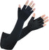 Long Copper Arthritis Gloves, Compression Gloves for Hand Pain Relief, Fingerless Typing Gloves for Women and Men