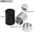 Portable Metal Small Pill Case, Aluminium Alloy Round Pill Box for Travel, Waterproof Pill Box Organizer, Pocket Daliy Pill Holder Pill Container for Medicine Vitamin Fish Oils (Black)