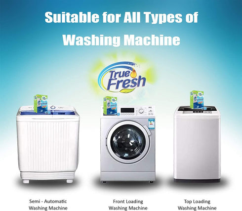 True Fresh Washing Machine Cleaner Tablets 25-Pack - Deep Cleaning Tablets for Top Loader, Front Load & HE